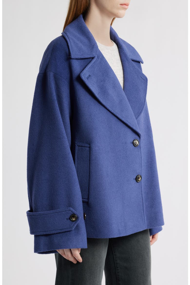 Single Breasted Crop Coat, Alternate, color, FUTURE DUSK