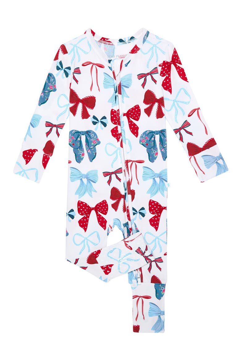 Fitted Convertible One-Piece Pajamas, Main, color, WHITE