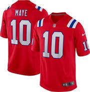 Nike Men's Nike Drake Maye Red New England Patriots Player Game Jersey