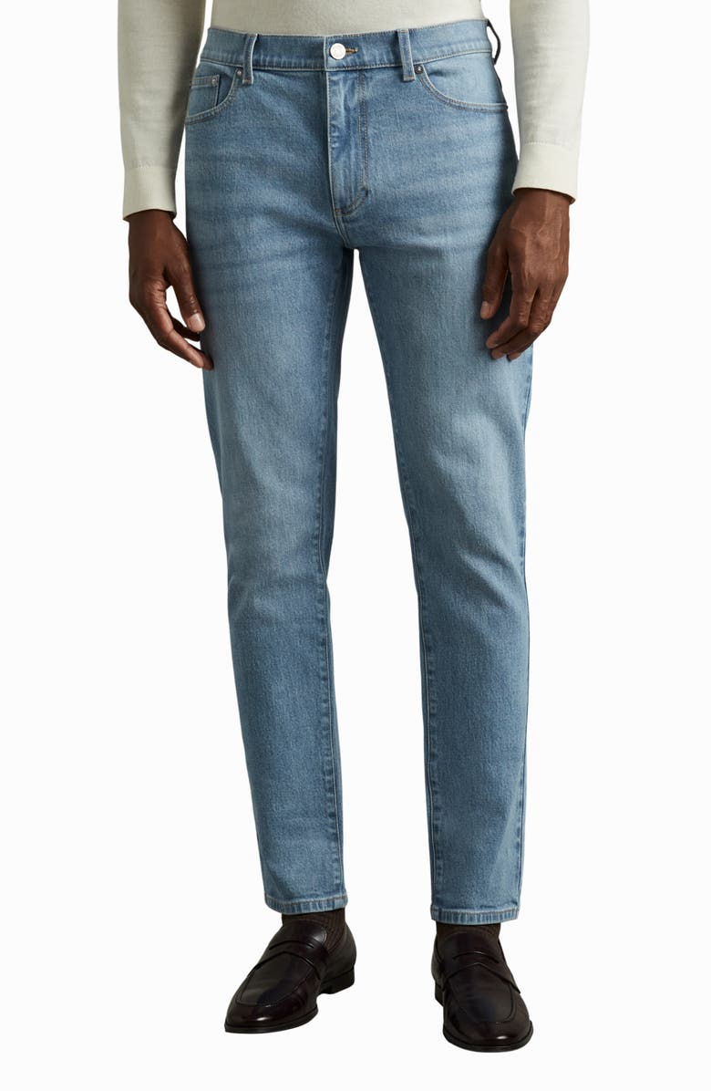 Reiss Picton Slim Fit Jeans, Main, color, Light Blue Wash