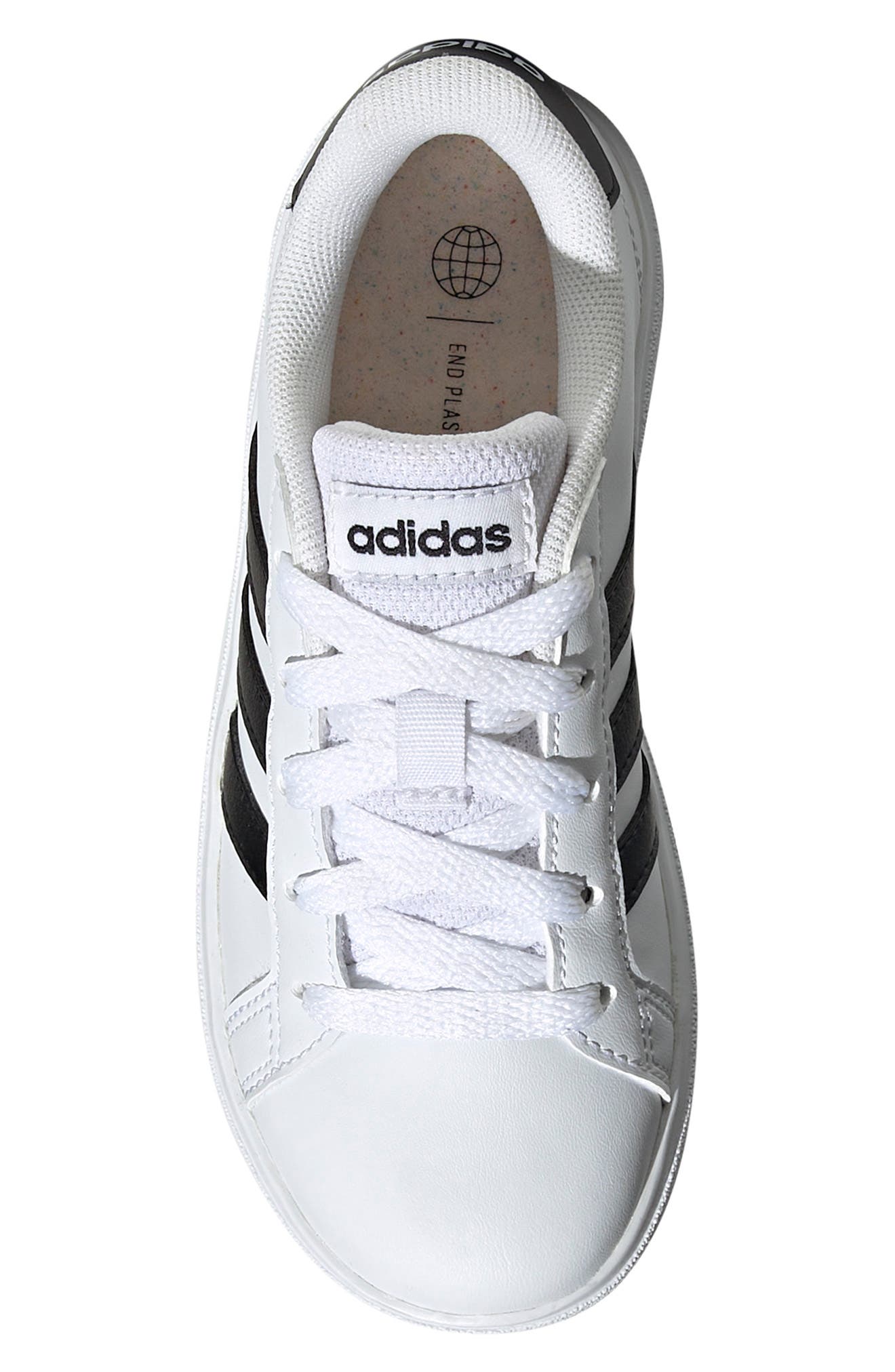 adidas Grand Court 2.0 Sneaker, Alternate, color, Ftwr White/Core Black/Core Black