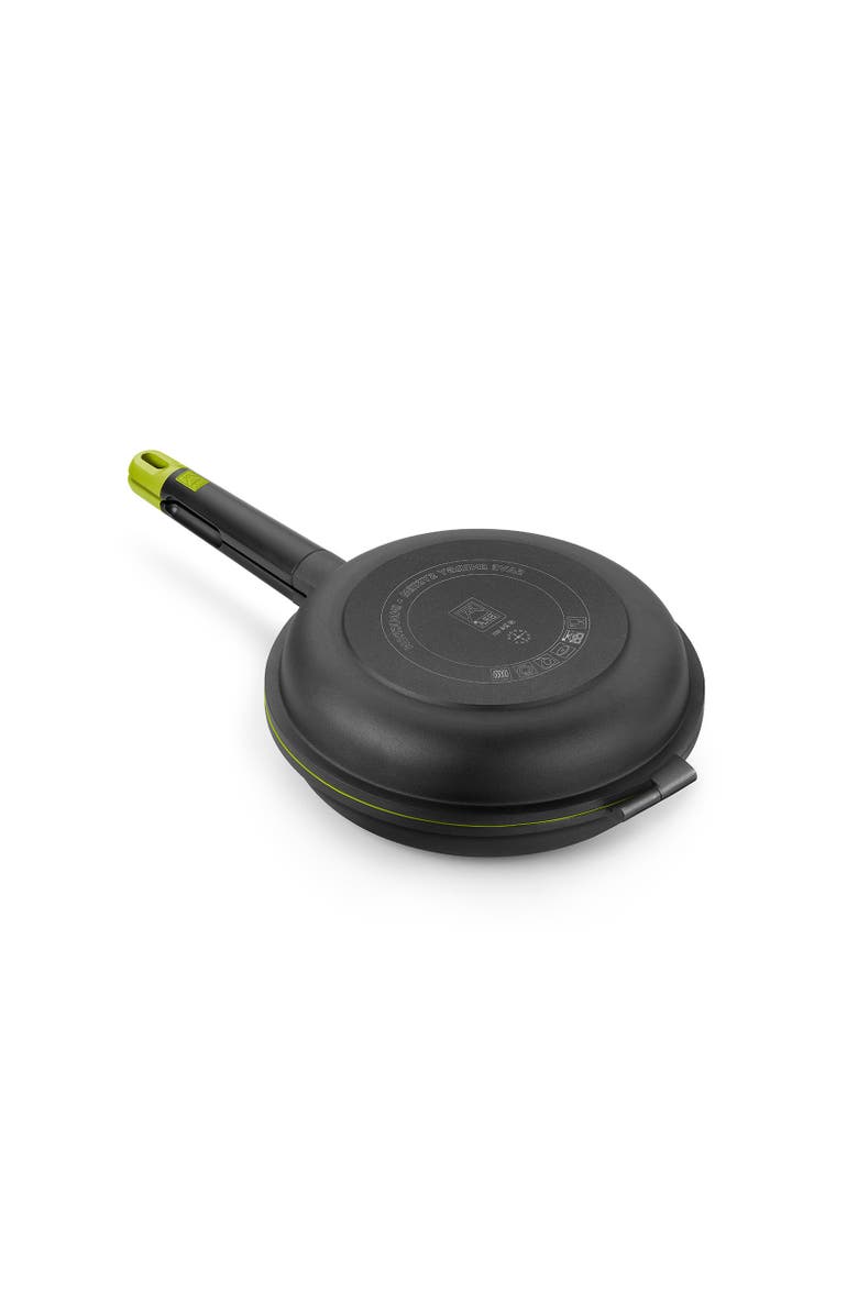 BRA Cookware Foodie Dual Frying Pan Double Skillet for Spanish Omelets & Frittatas, 10.2-Inch, Main, color, Black
