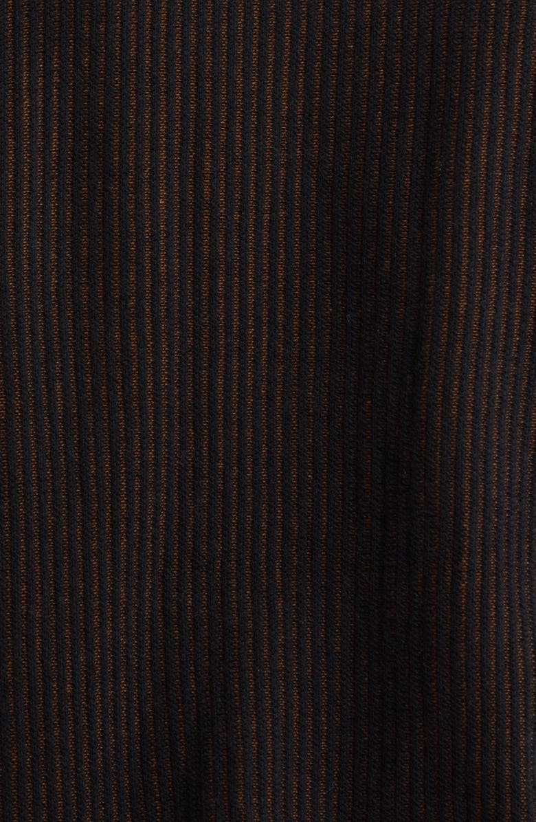 Percival Appendix Knit Button-Up Shirt, Alternate, color, Black With Brown