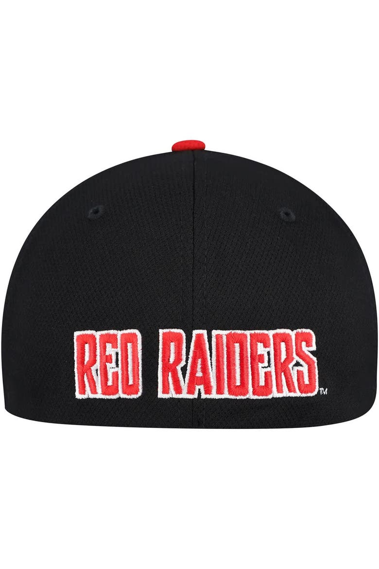 Men's Top of the World Black/Red Texas Tech Red Raiders Reflex Two-Tone Flex Hat, Alternate, color, Black