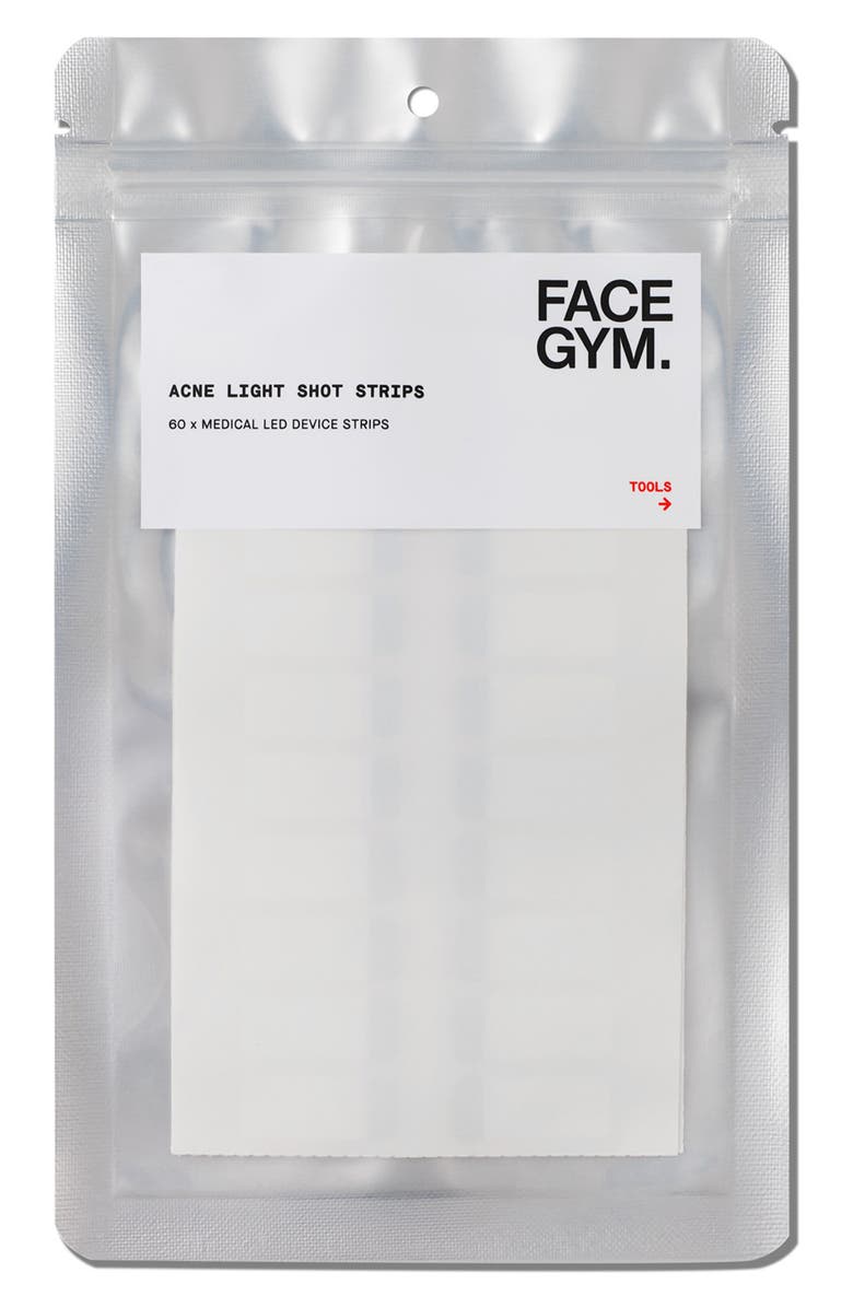 FACEGYM 60-Pack Acne Light Shot Strips, Alternate, color, 