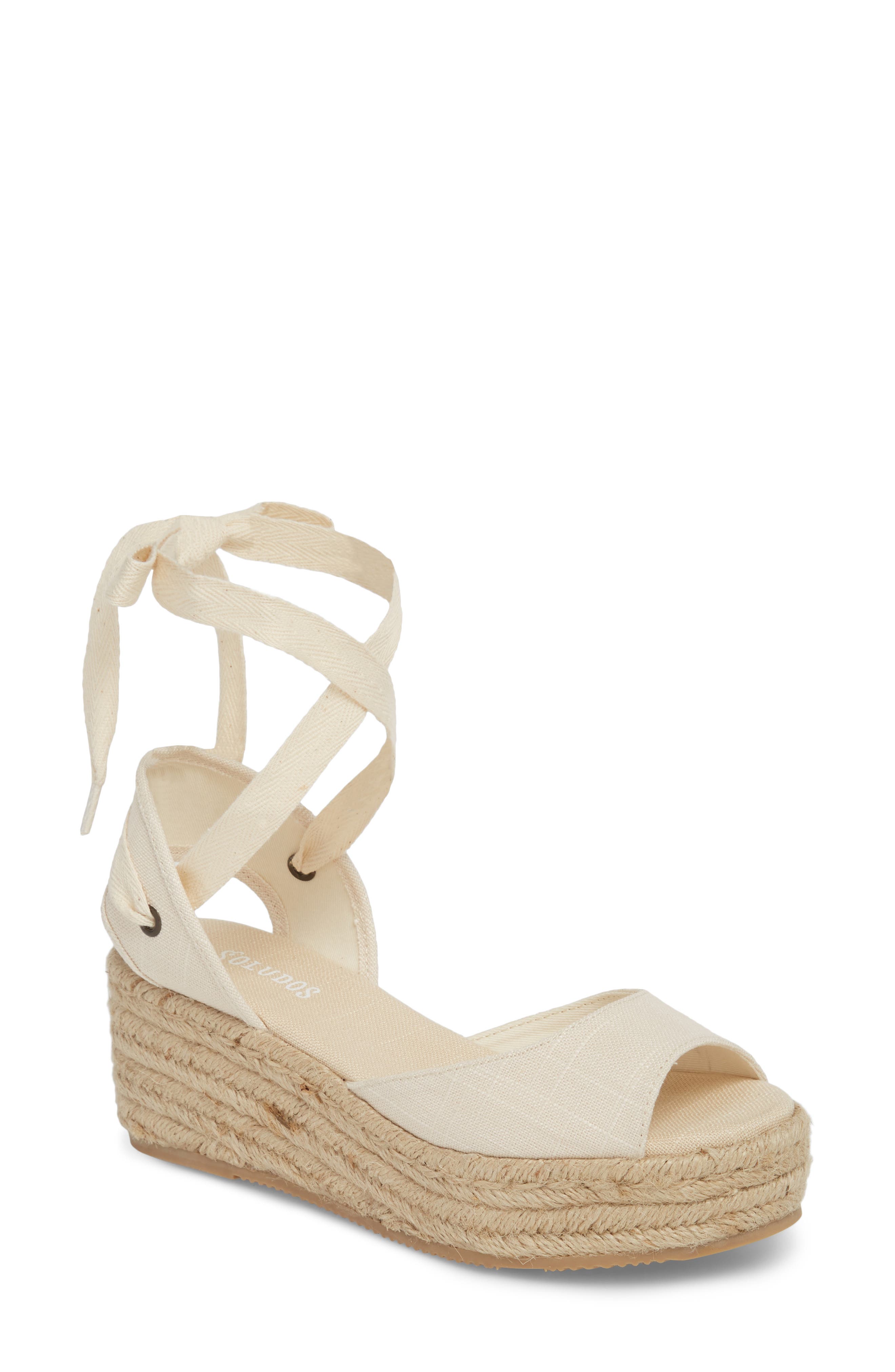 Soludos Espadrille Platform Sandal, Main, color, 