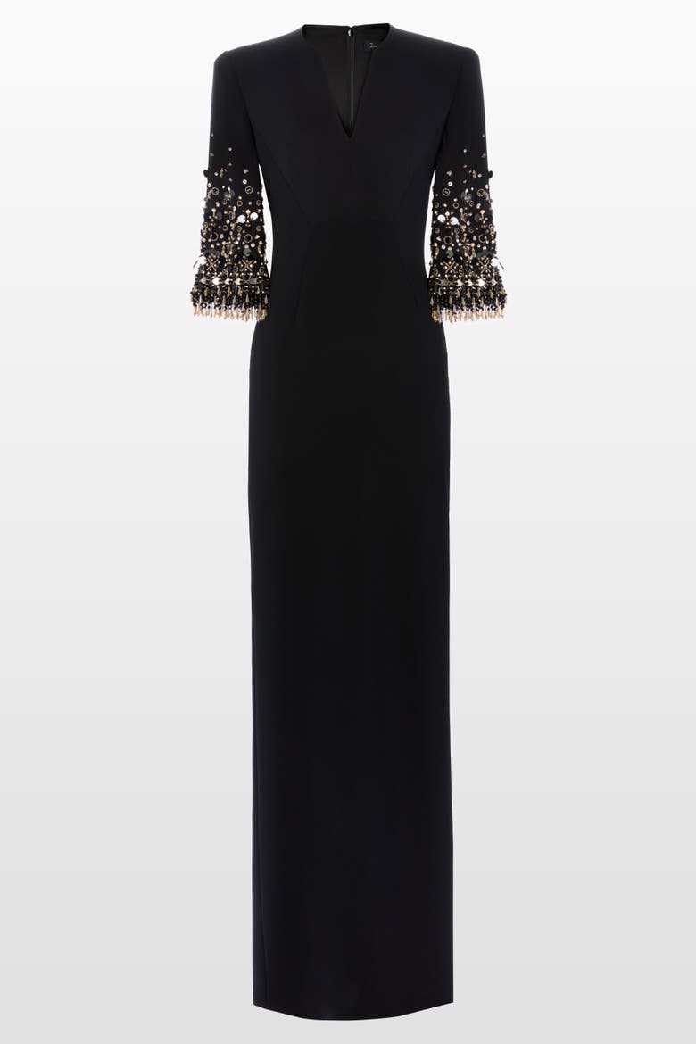 Ruth Gown Dress, Main, color, Liquorice