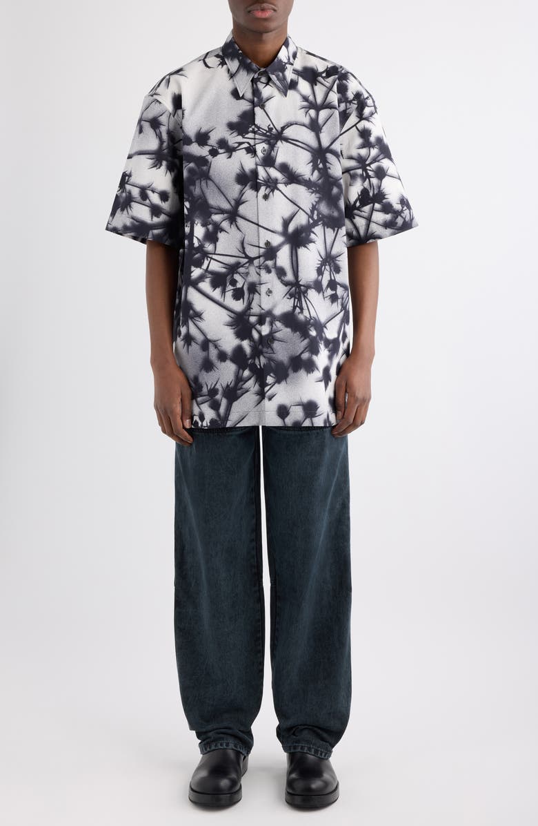 Dries Van Noten Pexior Zip Detail Jeans, Alternate, color, Petrol