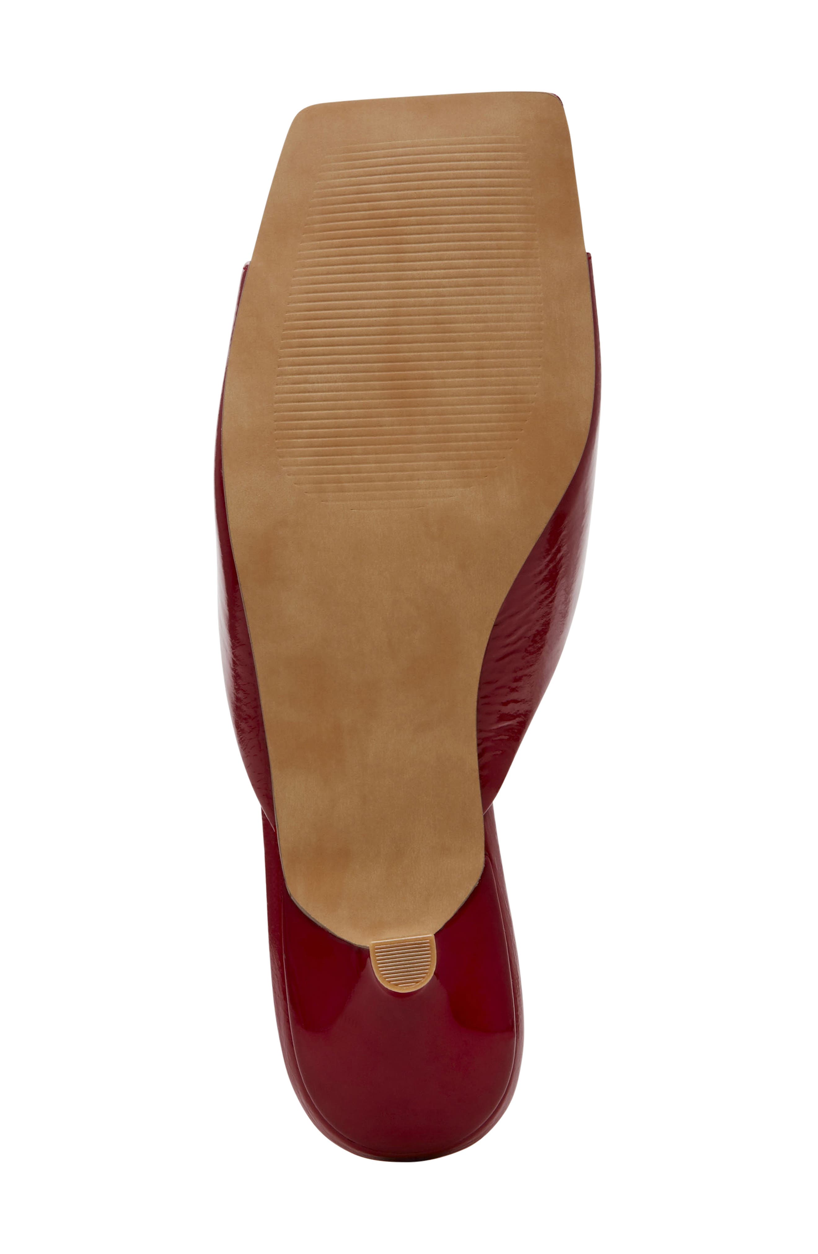 Meme Sandal, Alternate, color, RED LEATHER