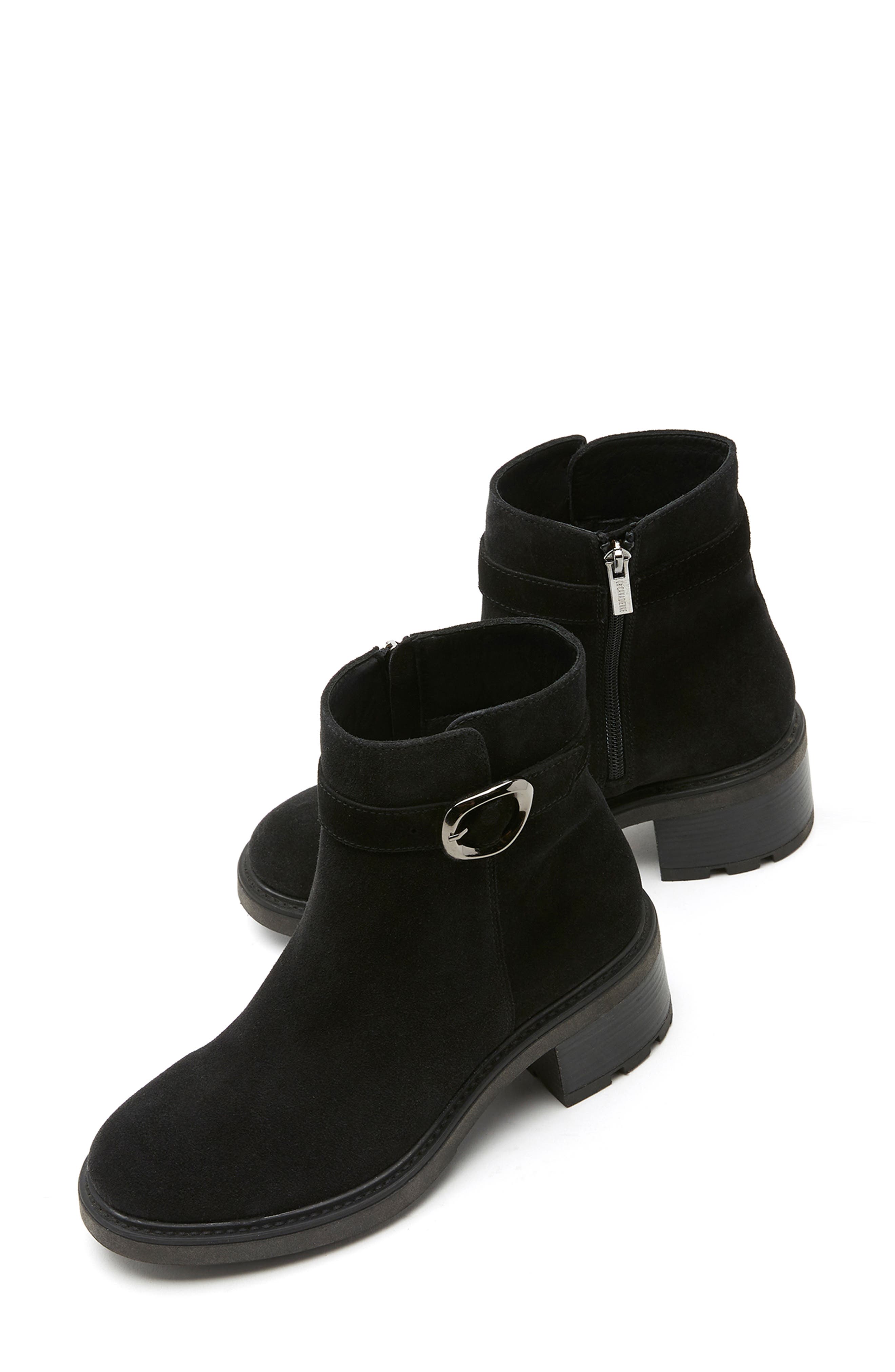 La Canadienne Avon Waterproof Buckle Boot, Alternate, color, Black Suede