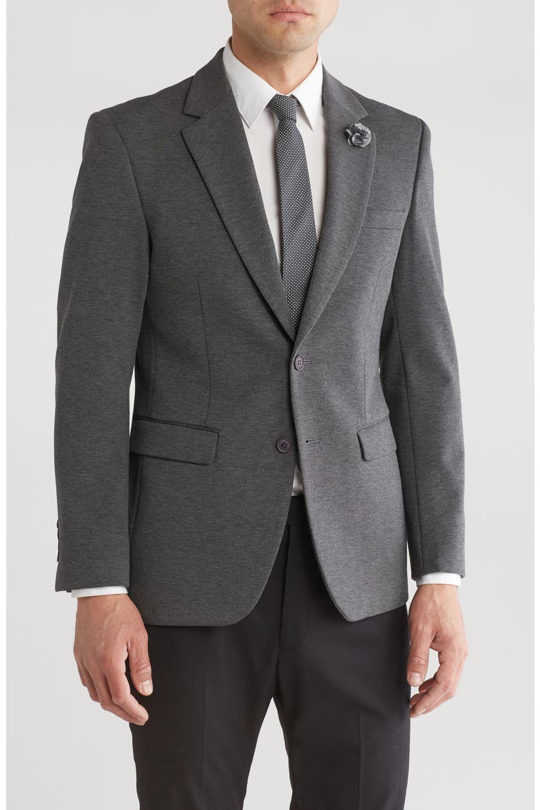 Slim Fit Sport Coat, Main, color, DARK GREY
