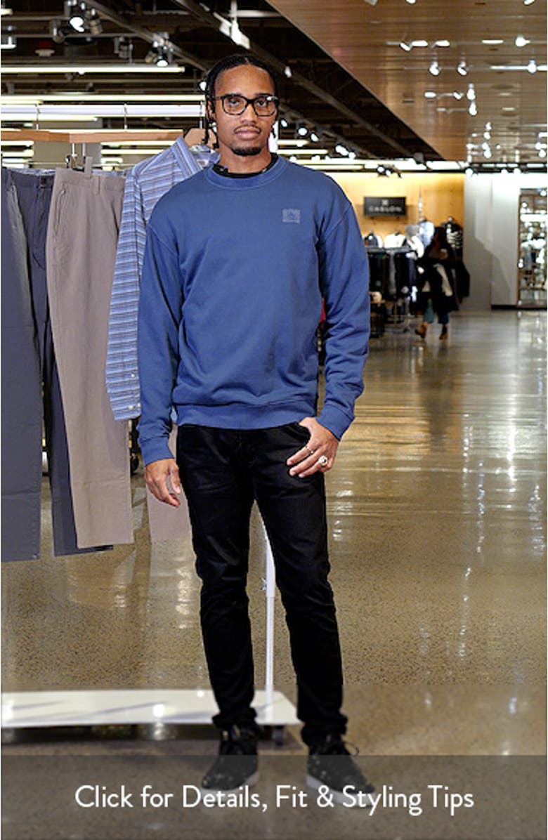 Cotton French Terry Crewneck Sweatshirt, sales video thumbnail