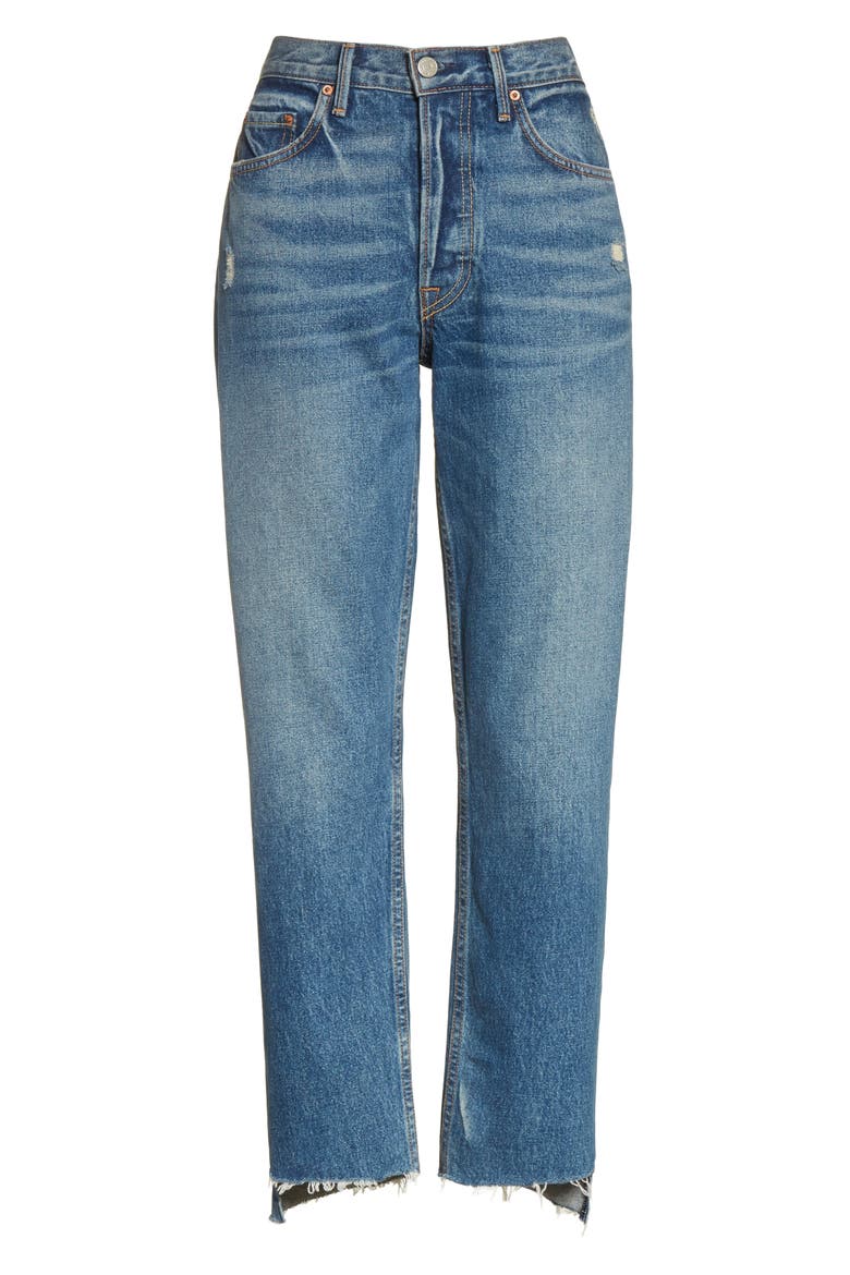 Helena Rigid High Waist Straight Jeans, Alternate, color, CLOSE TO YOU