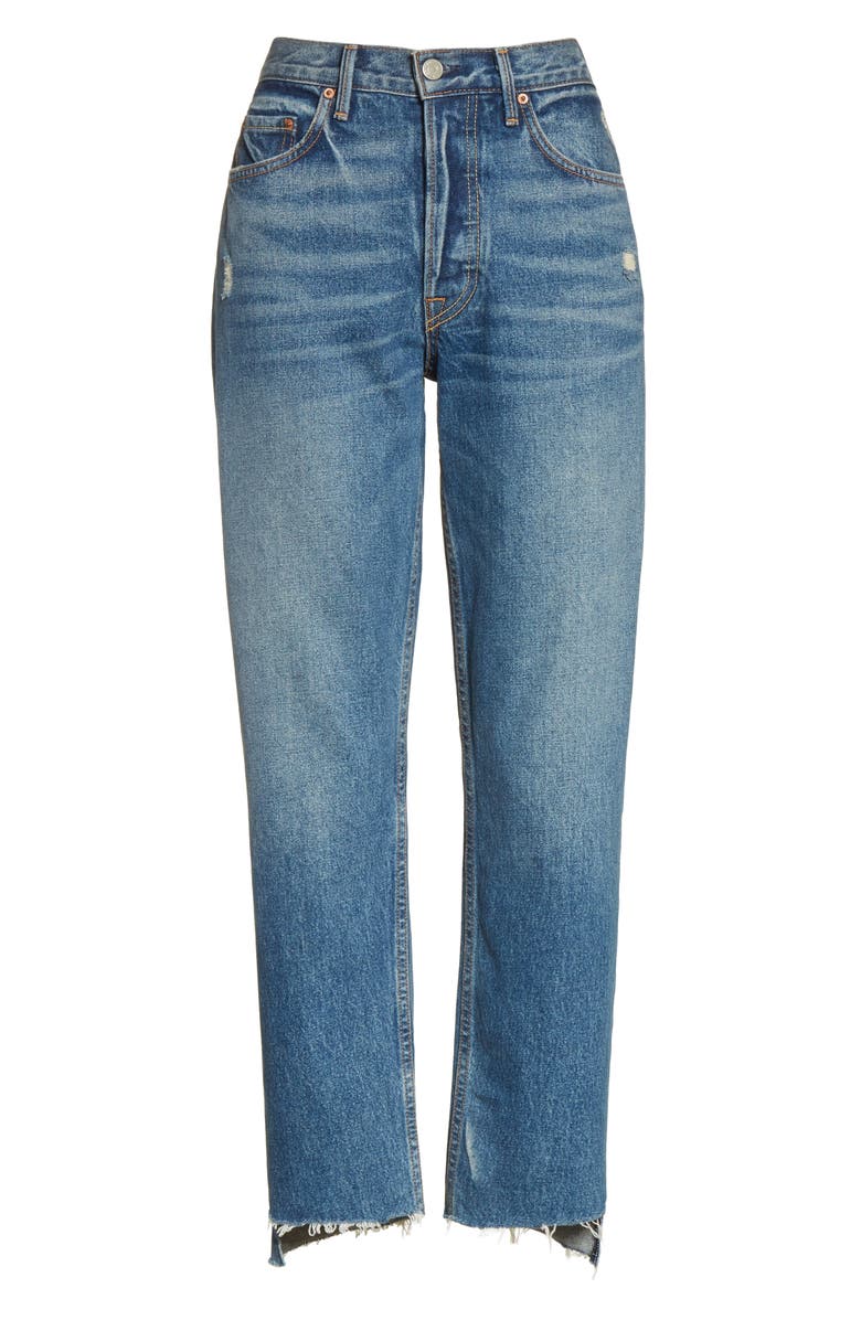 GRLFRND Helena Rigid High Waist Straight Jeans, Alternate, color,