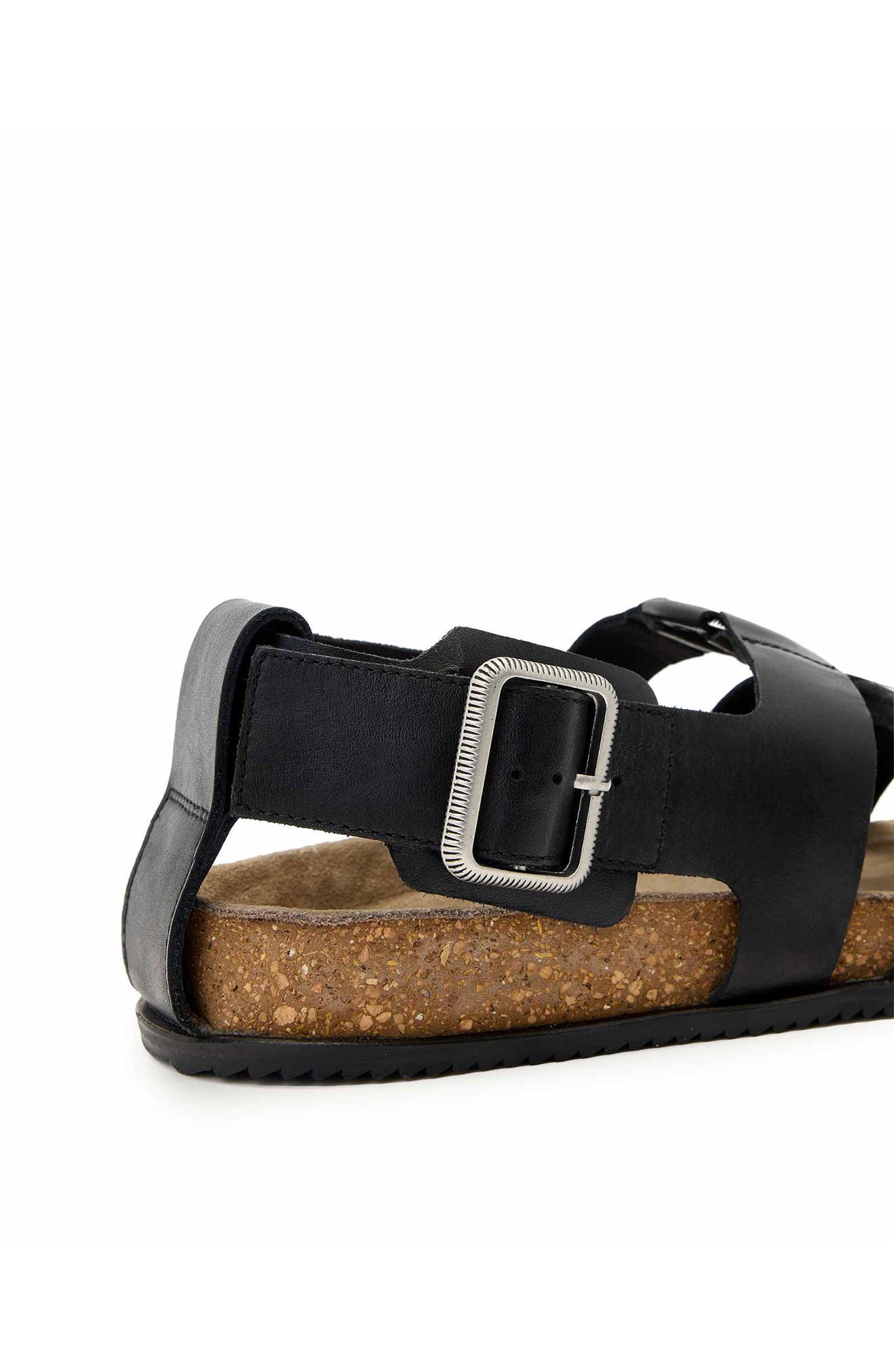 Randal Ring Sandal, Alternate, color, BLACK WOVEN