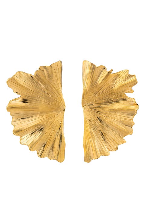 Ginkgo Leaf Earrings