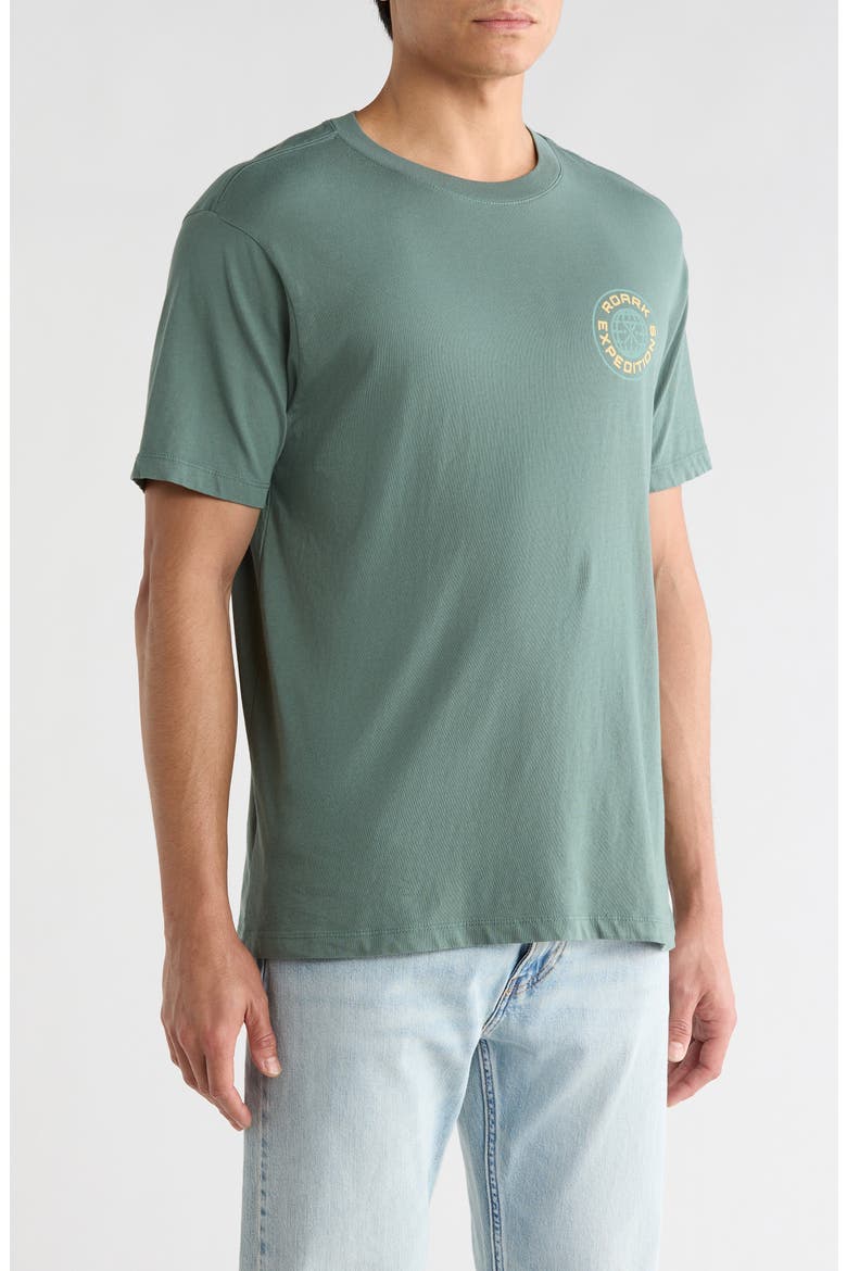 Goin' Global Graphic T-Shirt, Alternate, color, SLATE GREEN