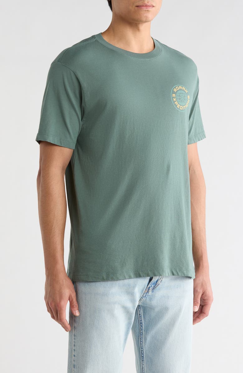 Roark Goin' Global Graphic T-Shirt, Alternate, color, Slate Green