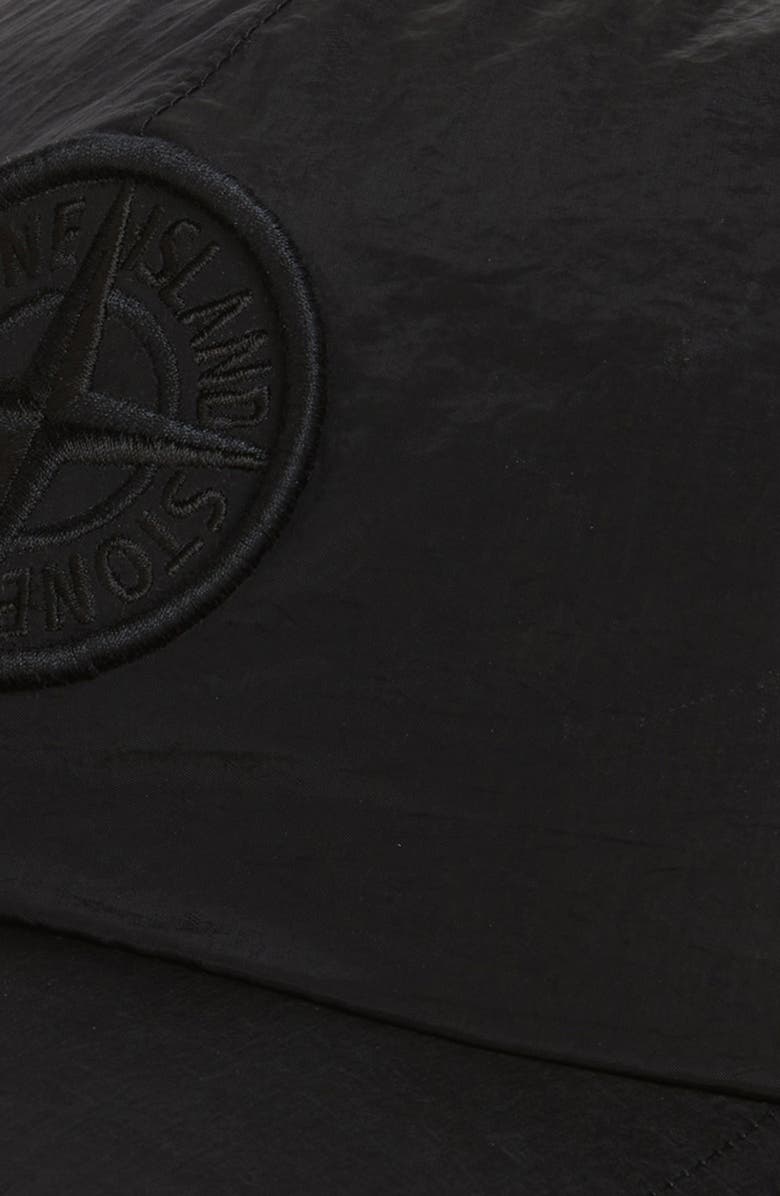 Stone Island Logo Embroidered Baseball Cap, Alternate, color, Black