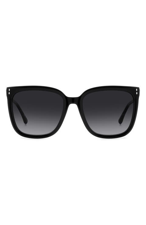 In Love 57mm Gradient Square Sunglasses