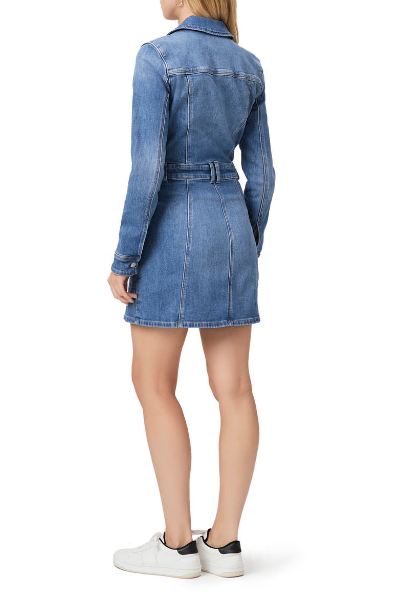 Greta Long Sleeve Denim Cargo Dress, Alternate, color, VIANNA