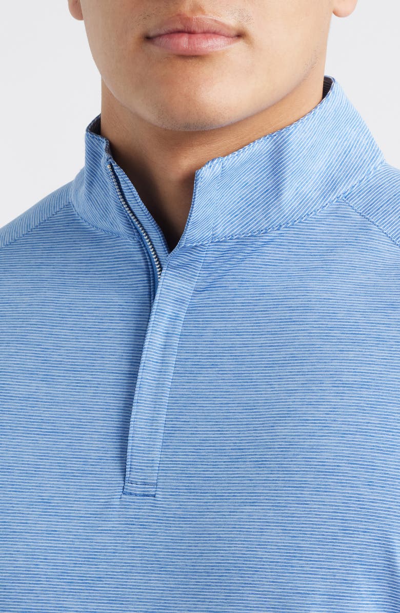 Peter Millar Crown Crafted Stealth Performance Quarter Zip Pullover, Alternate, color, Dusk Blue
