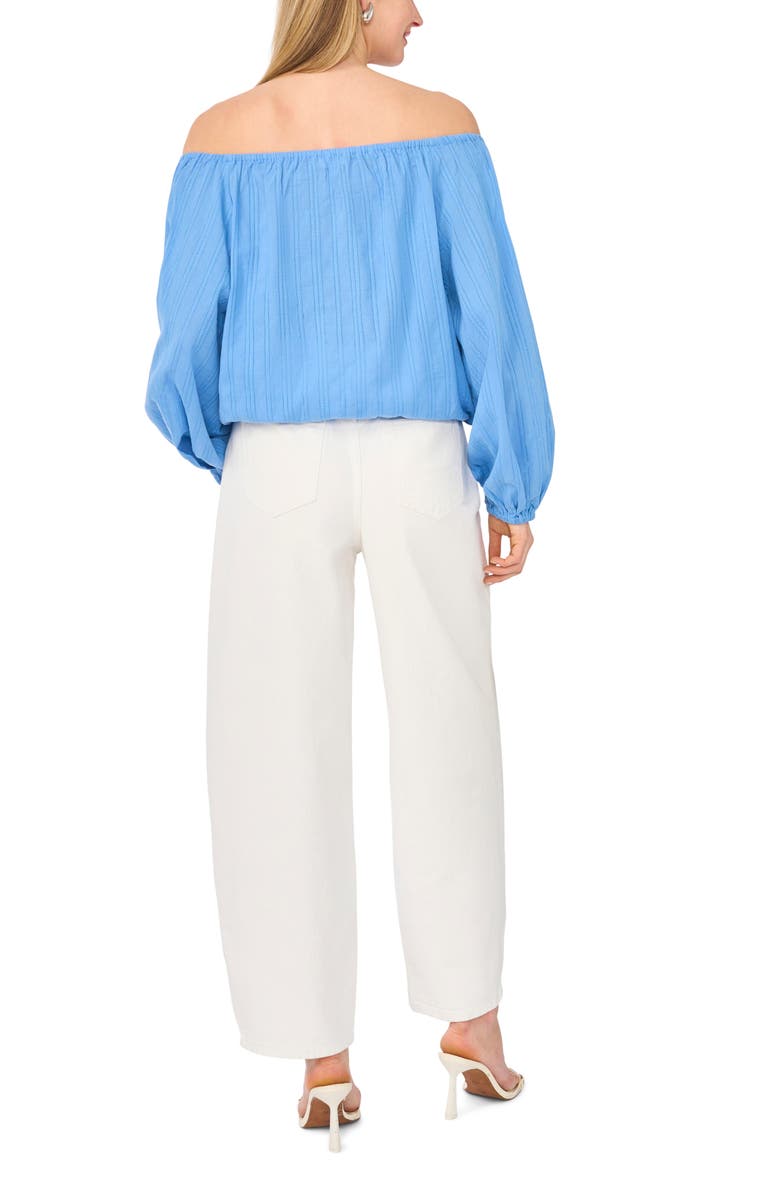 Parker Off the Shoulder Cotton Crop Top, Alternate, color, Airforce