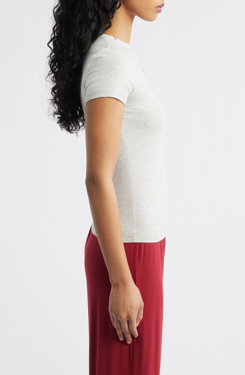 HAPPY CAMP3R Angel Bear Baby Tee, Alternate, color, Heather Gray