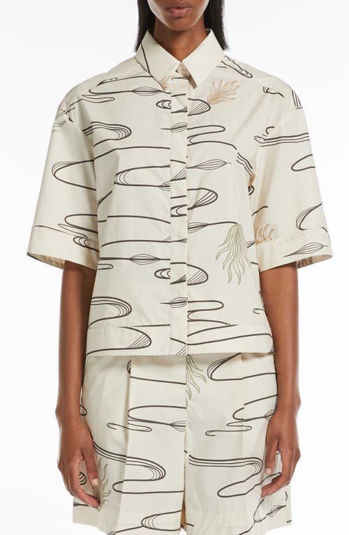 Mm Jenni Print Shirt In Sand