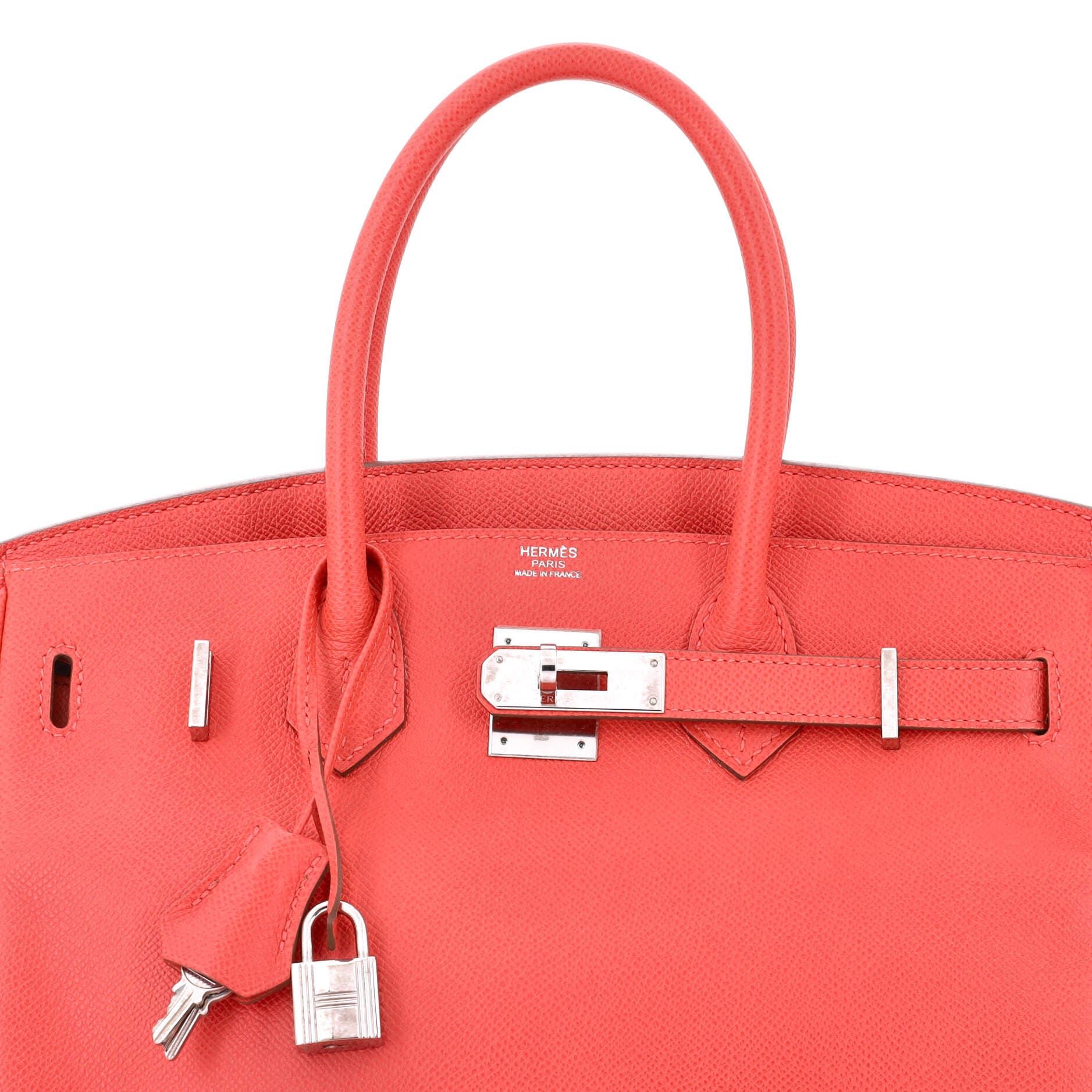 Pre-Owned Hermes Birkin Handbag Pink Epsom with Palladium Hardware 30, Alternate, color, Rose Jaipur