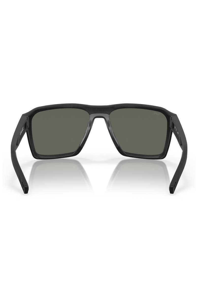 Antille 58mm Polarized Square Sunglasses, Alternate, color, 04G NET BLACK / GRAY 580G