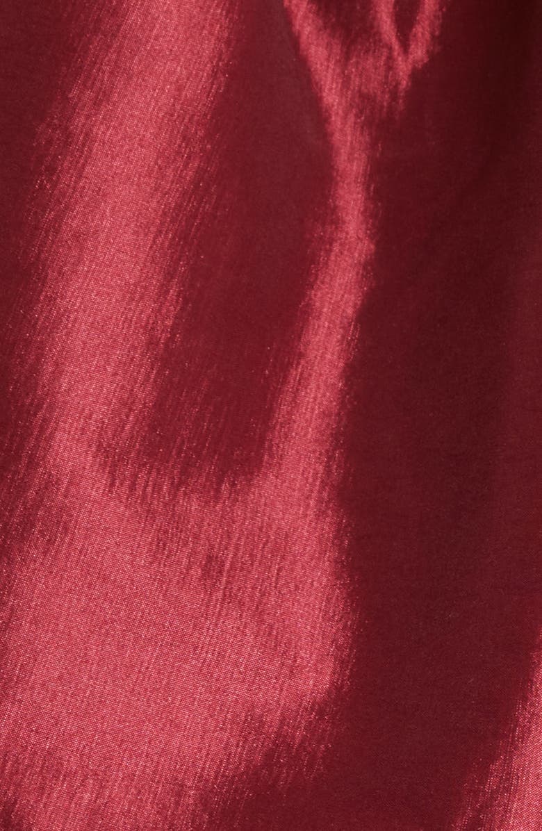 Kika Vargas Chiara Puff Sleeve Taffeta Babydoll Top, Alternate, color, 