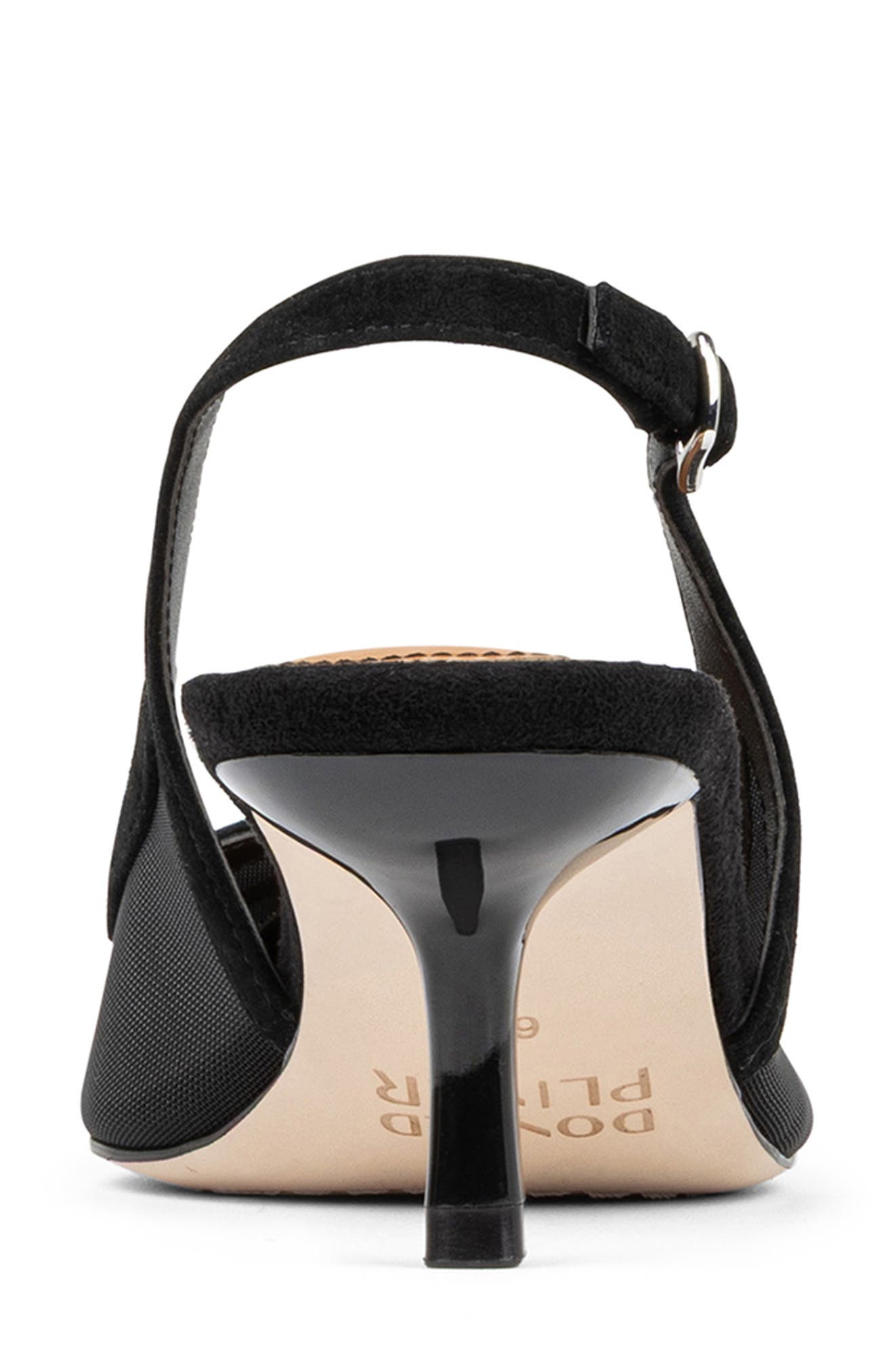 Donald Pliner Slingback Kitten Heel Pump, Alternate, color, Black/ Blk