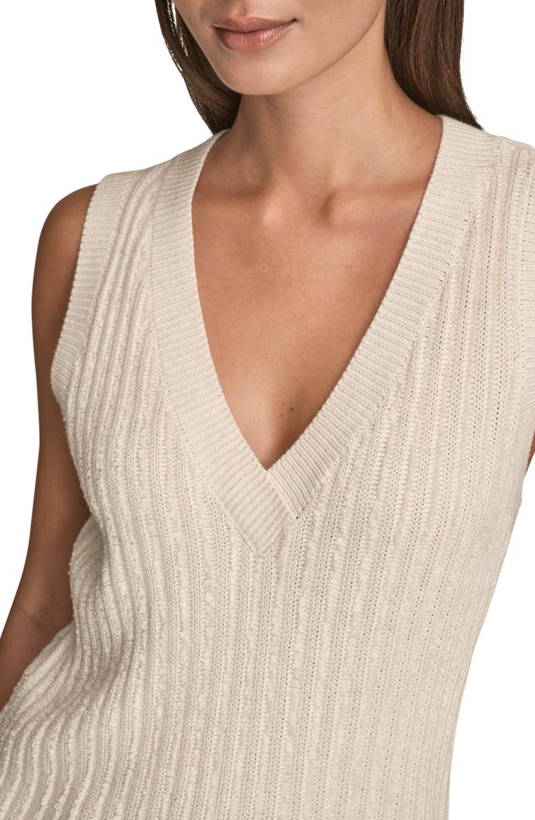 Donna Karan New York V-Neck Sweater Tank, Alternate, color, 