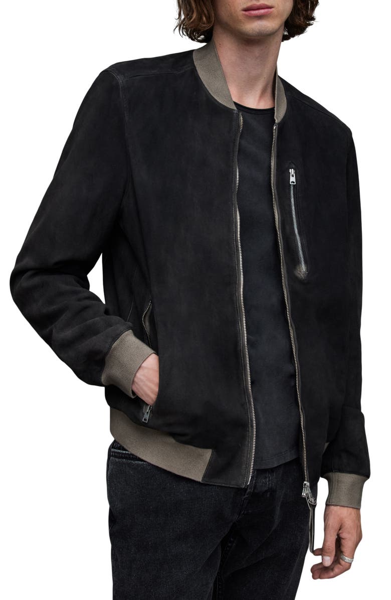 AllSaints Prima Bomber Jacket, Main, color,