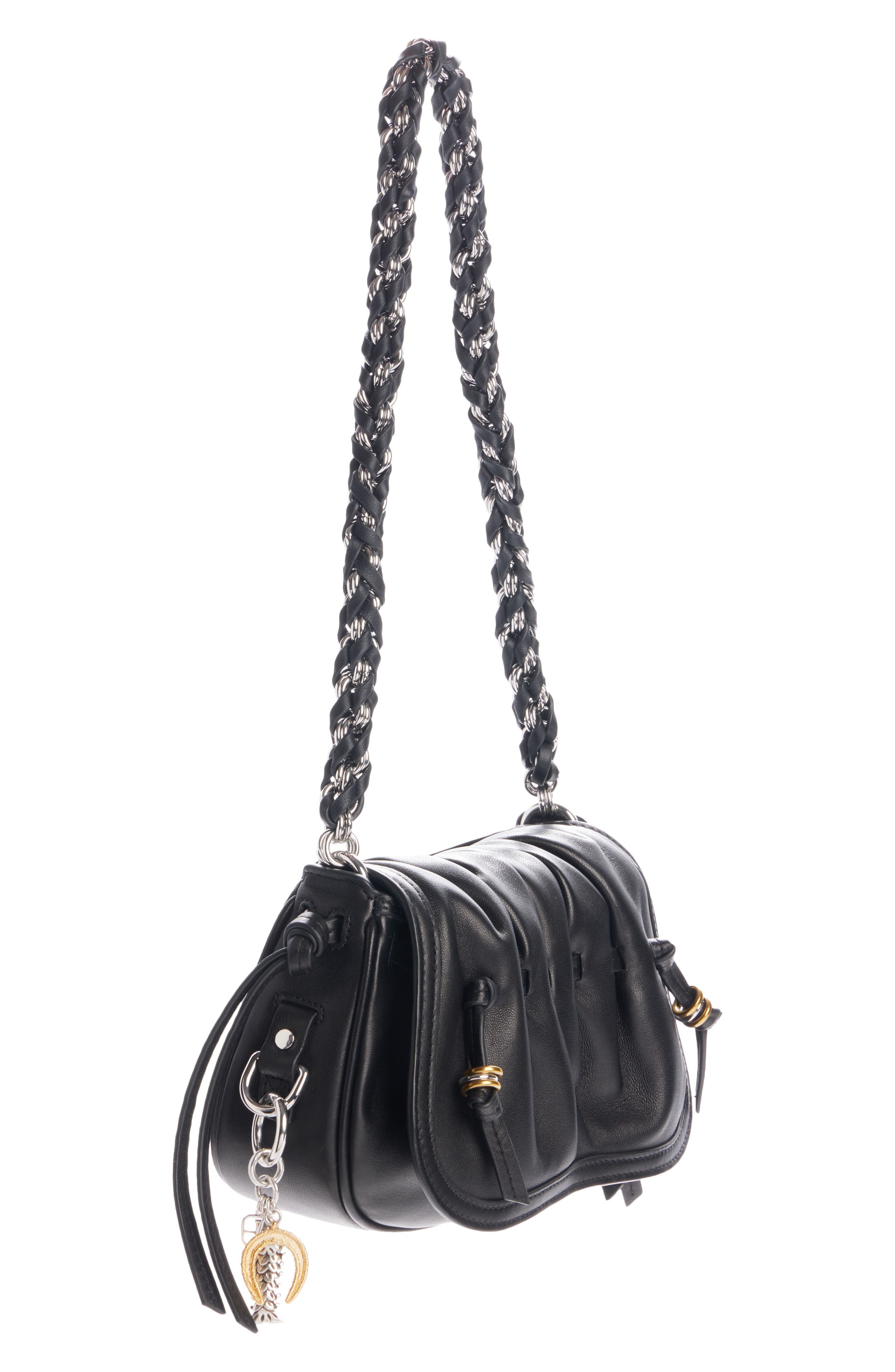 Minifish Bag Charm, Alternate, color, SILVER/ DORE SIDO