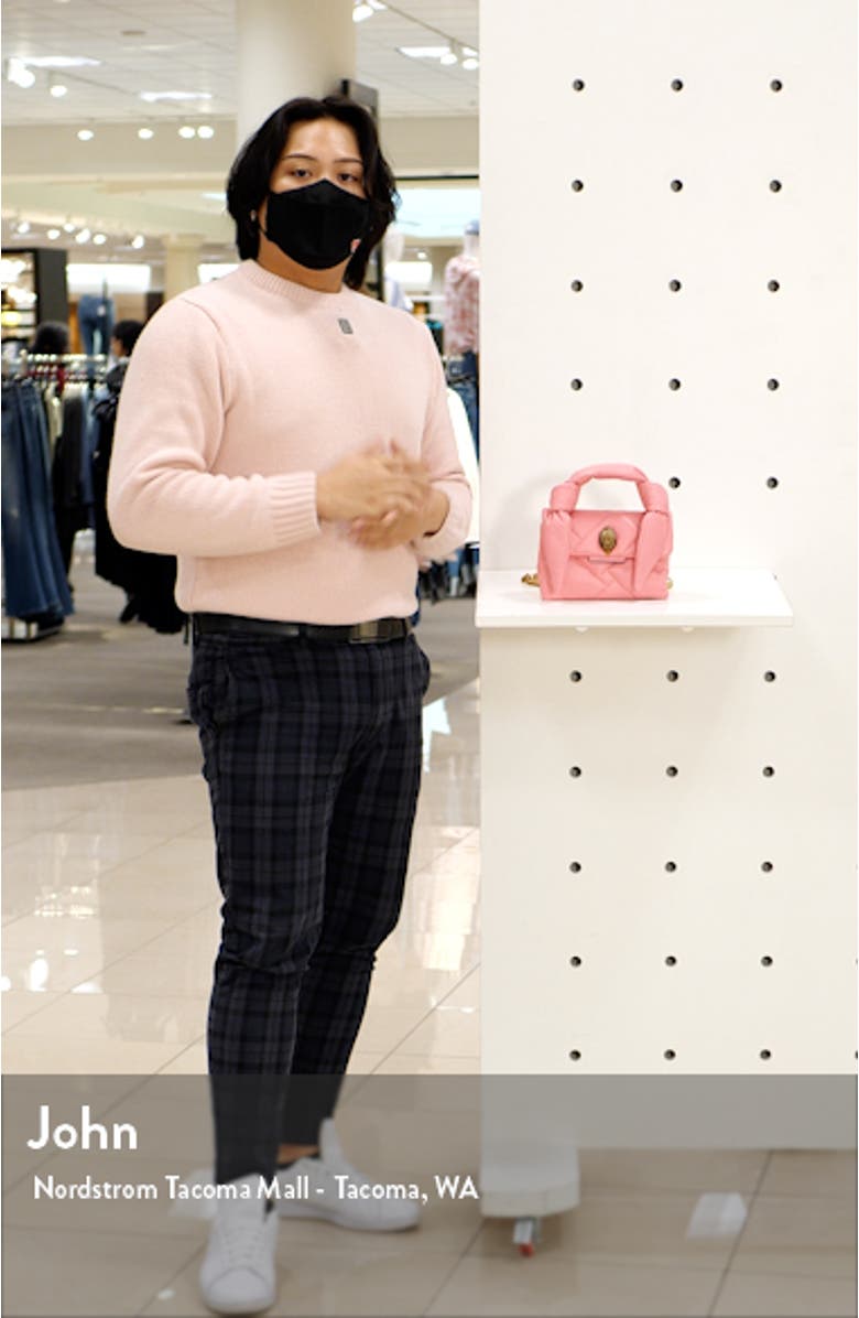 Mini Kensington Knot Handle Quilted Leather Crossbody Bag, sales video thumbnail