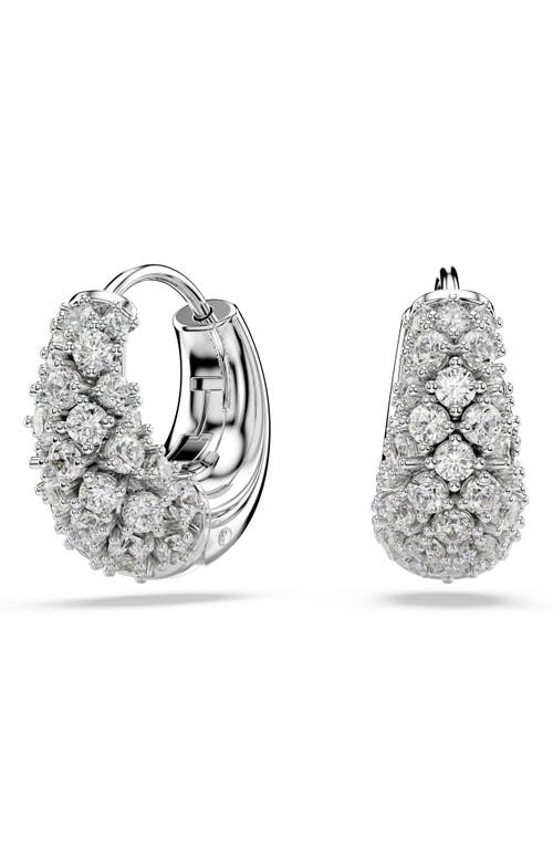 Swarovski Sublima Crystal Huggie Hoop Earrings
