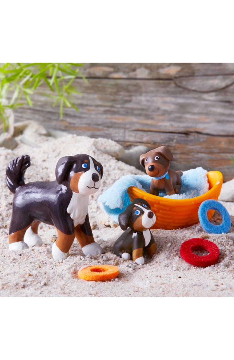 HABA Little Friends Dog Leika - 2.5" Tall Chunky Plastic Toy Figure, Alternate, color, 