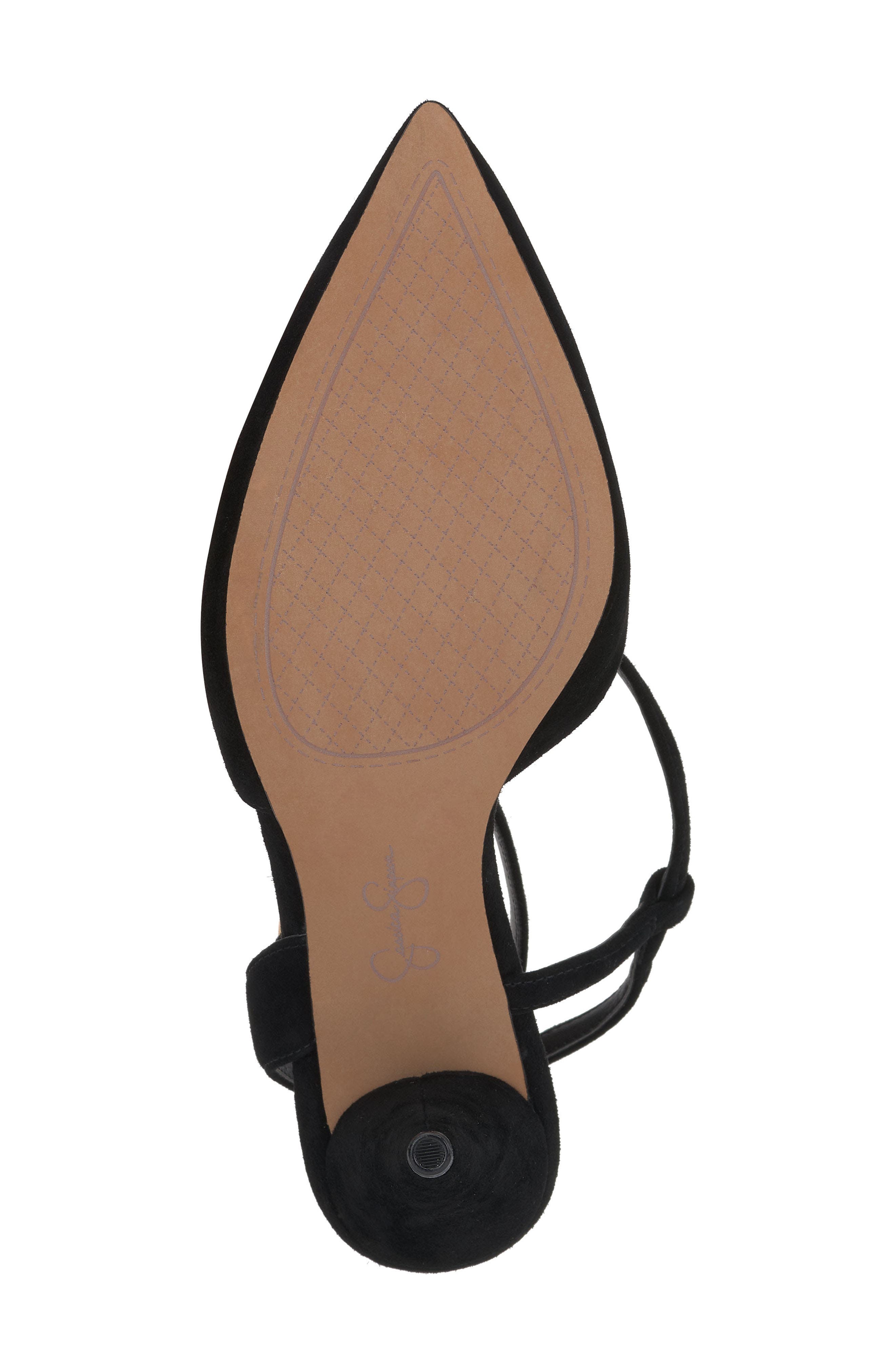 Maggie Ankle Strap Pointed Toe Pump, Alternate, color, BLACK