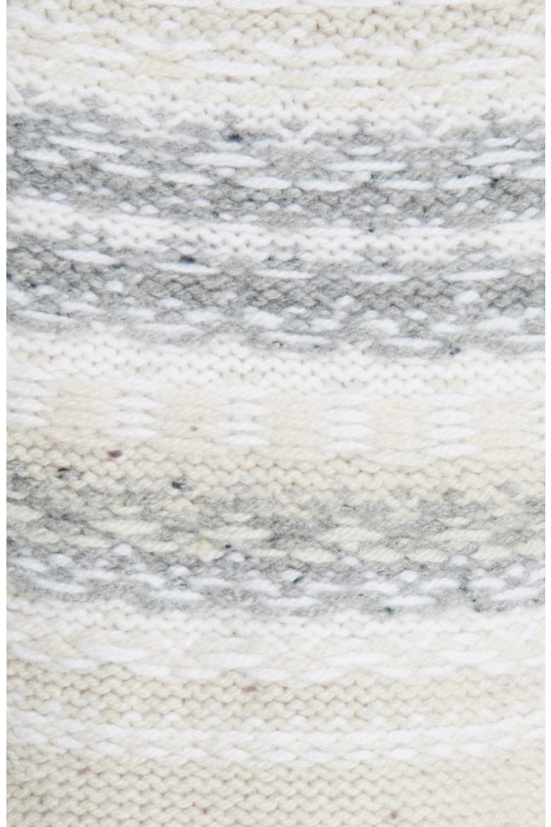 Fair Isle Wool & Cashmere Crop Turtleneck Sweater, Alternate, color, OATMEAL