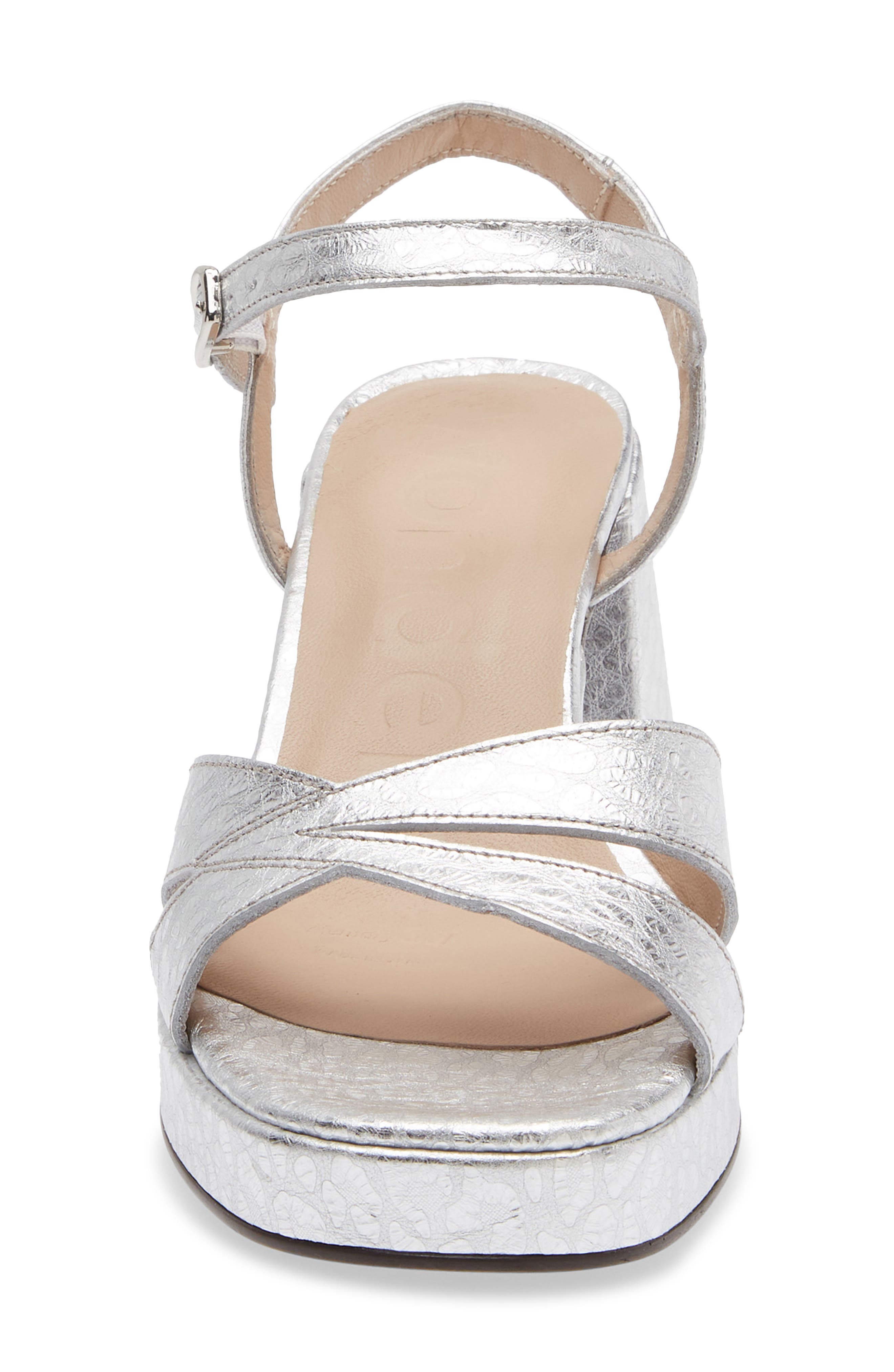 Ankle Strap Platform Sandal, Alternate, color, PERL PLATA