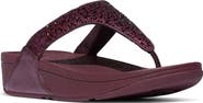 FitFlop Lulu Crystal Mix Toe Post Wedge Sandal