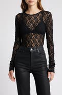 FRAME Floral Lace Top