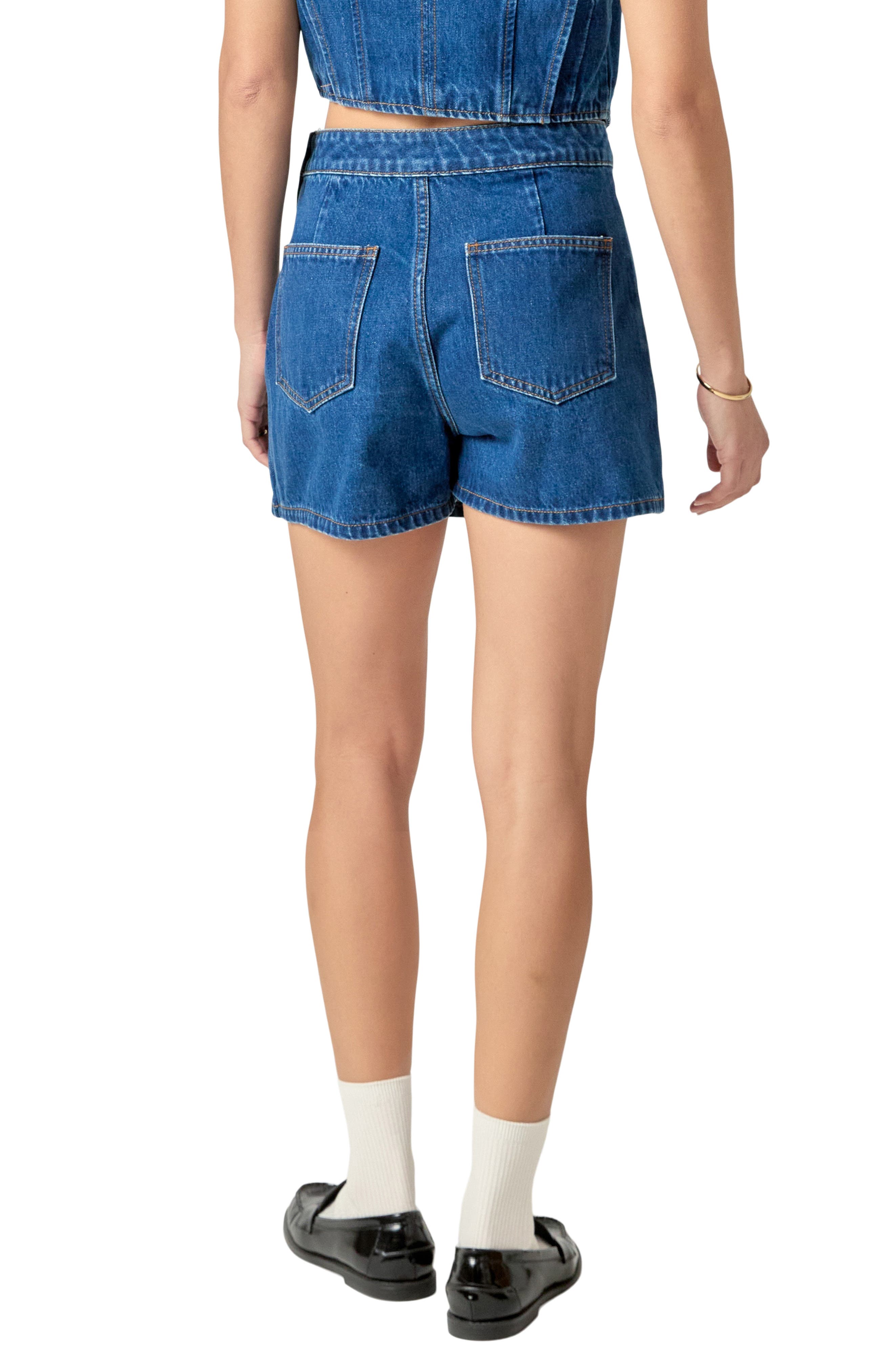 Denim Mini Skort - image 4