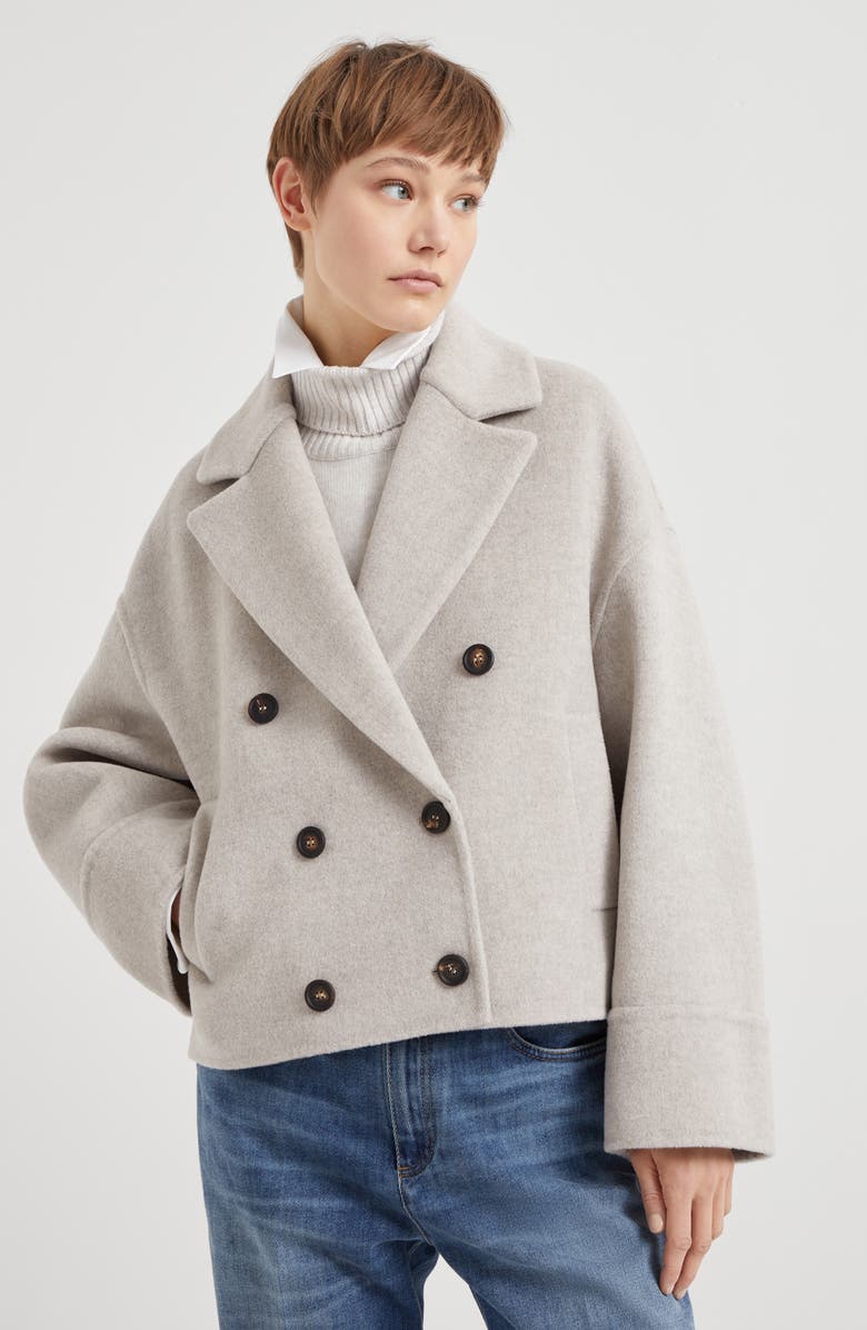 Brunello Cucinelli Hand-finished Caban jacket, Alternate, color, 