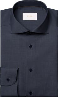 Eton Slim Fit Wool Dress Shirt