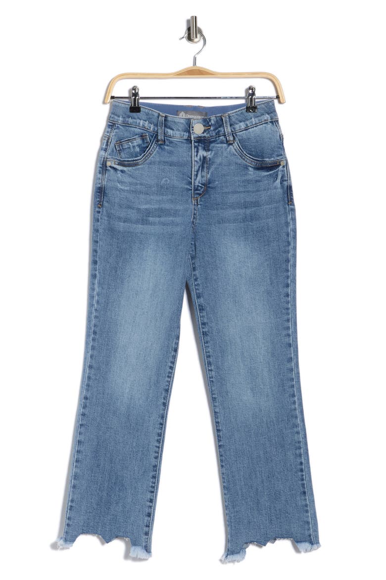 Destroyed Scallop Bootcut Jeans, Alternate, color, LIGHT BLUE VINTAGE