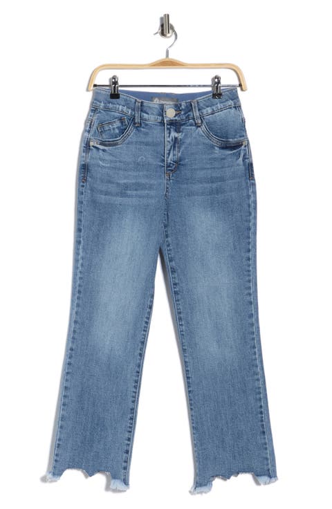 Destroyed Scallop Bootcut Jeans