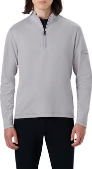 Bugatchi Cotton Quarter Zip Pullover